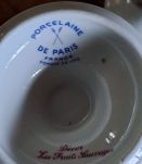 3 mugs porcelaine de paris 