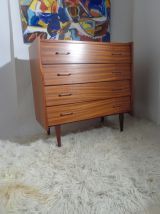 Commode vintage des années 60 couleur teck