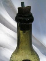 bouteille vintage sérigraphiée PERNOD FILS verre soufflé bul