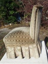 Rare paire de fauteuils vintage en velours