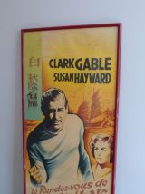 Affiche cinéma ancienne encadrée Le rendez-vous de Hong-Kong