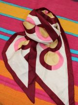 FOULARD ROSE ANNÉE 70