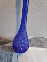 carafe empoli bleu foncé avec bouchon bleu clair