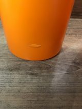 Poubelle Plastique Orange - Vintage 70