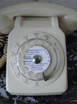 Téléphone  Socotel S 63 à cadran rotatif (1980)