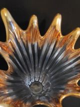 vase en cristal avec décor doré