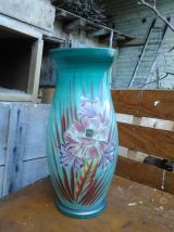 Jolie paire de vases en opaline verre 