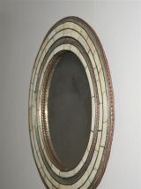 Miroir os, cuivre et laiton vintage