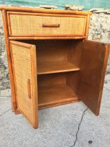 Buffet Vintage 80' en rotin 