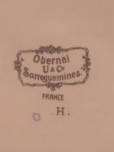 Ancien plateau de service Obernai Sarreguemines (Henri Loux)