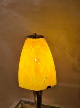 lampe art deco , tres belle  1940  pied en laiton  30x14