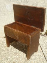  tabouret, coffre cireur, vintage