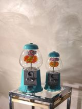 duo de distributeur   jelly belly  ,alu et verre  , turquois