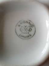 Tasse et sous tasse VIGNAUD porcelaine Limoges "Monte Carlo"