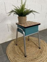 Tabouret coffre Formica vintage 