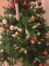 Ensemble Complet d'Arbre de Noël et Décorations Festives