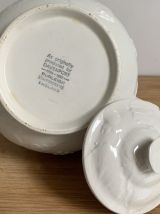 Théière  vintage Burleigh Davenport en porcelaine blanche