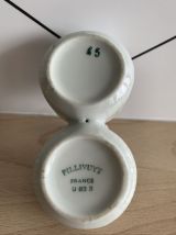 Saleron double en porcelaine blanche - Pillivuyt