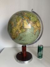 Globe vintage 1950 terrestre allemand Colomb - 53 cm