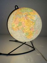 Globe vintage 1960 terrestre verre Girard et Barrère - 27 cm