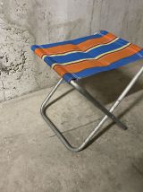 Tabouret pliant de camping années 70