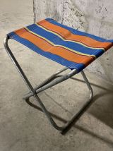 Tabouret pliant de camping années 70