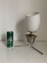 Lampe vintage 1960 tripode opaline design - 34 cm