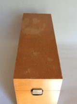 Longue Boite en Bois 41,70 cm pour Cartes Postales etc.