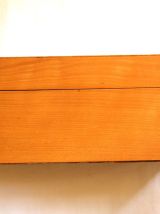 Longue Boite en Bois 41,70 cm pour Cartes Postales etc.