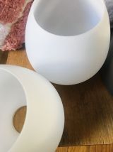 Lot 2 abat-jour opaline vintage