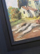 Petite peinture sur panneau"maisonnettes à Martigues"