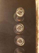 Lot de 4 verres Martini vintage