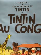 Tintin au Congo poster sur e