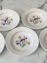 Assiettes creuses Fabiola Digoin Sarreguemines