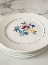 Assiettes plates Fabiola Digoin Sarreguemines