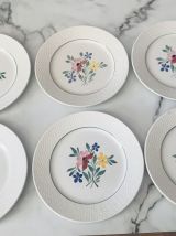 Assiettes plates Fabiola Digoin Sarreguemines