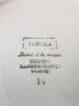 Assiettes plates Fabiola Digoin Sarreguemines