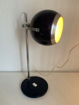 Grande lampe vintage 1960 eyeball bleu marine - 44 cm