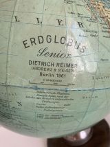 Globe vintage 1961 terrestre Dietrich Reimer Berlin - 45 cm