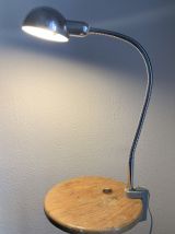 Lampe vintage 1950 à étau industrielle chromée Jumo 215 - 55