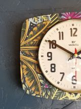 Horloge vintage pendule murale silencieuse "Vedette"