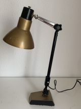 Lampe vintage 1950 industrielle Super Chrome champagne - 55 