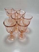 Set de 8 petits verres à pied Rosaline