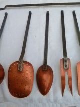 Ustensiles de cuisine avec support , vintage