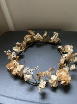 Couronne de mariée fleurs tissu