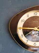 Horloge vintage pendule murale silencieuse années 60 Vedette