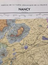 Carte géologique Nancy 1957