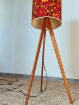 Lampadaire tripode vintage design scandinave