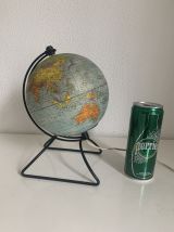 Globe vintage 1960 terrestre verre Perrina - 24 cm