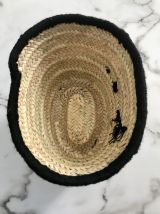 Panier rangement tressé "Bazar" noir 